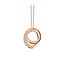 Pendant Firenze Galaxy 18kt Orange Apricot Pave Diamant 0.44 ct