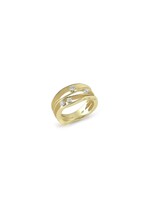 Cammilli Firenze Dune Collection Ring, 18Kt 4 Dia ct. 0.27