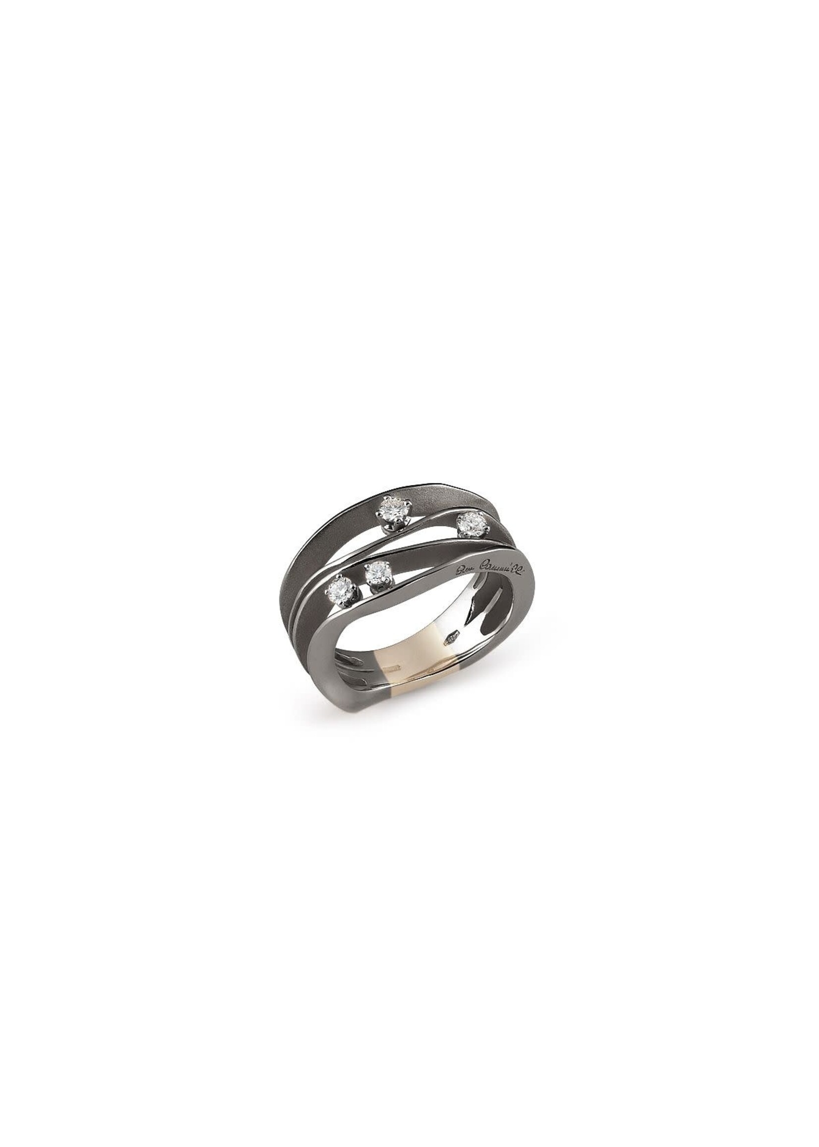 Cammilli Firenze Cammilli Firenze Dune Collection Ring, 18Kt 4 Dia ct. 0.27