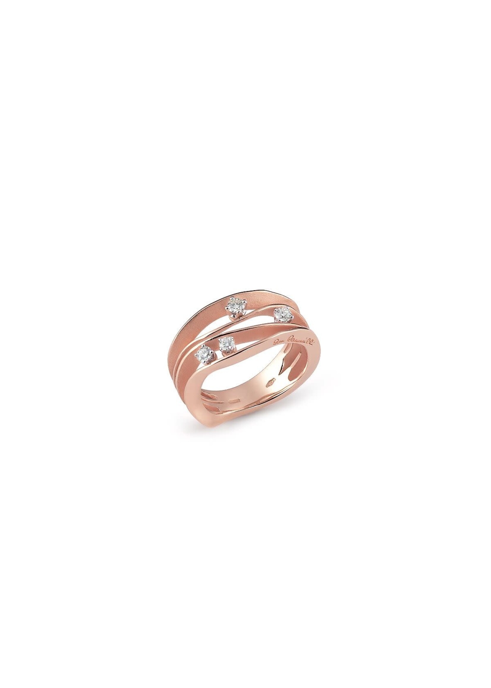 Cammilli Firenze Cammilli Firenze Dune Collection Ring, 18Kt 4 Dia ct. 0.27