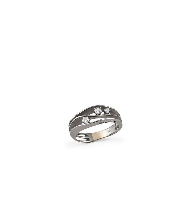 Dune Collection Ring, 18Kt 3 Dia ct. 0.19