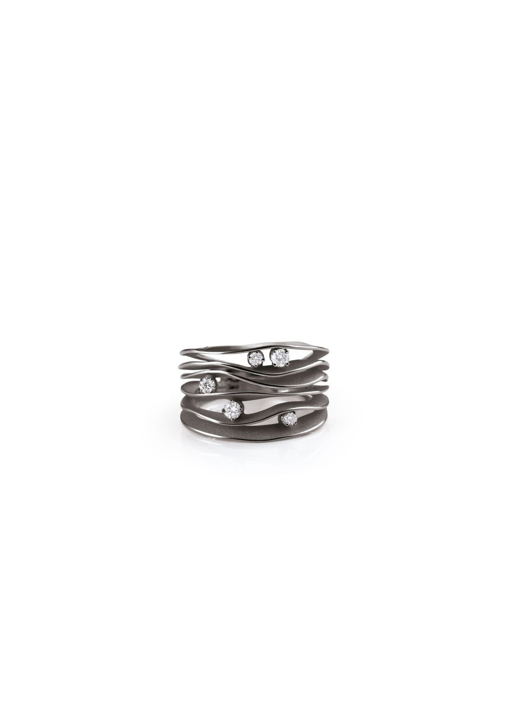 Cammilli Firenze Cammilli Firenze Dune Collection Ring, 18Kt 5 Dia ct. 0.28