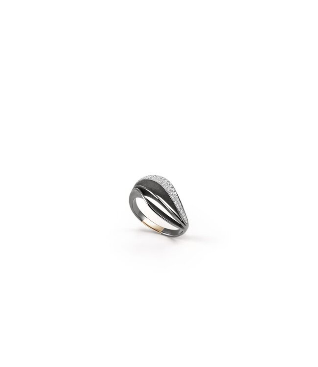 Velaa Pavé Series Ring, 18Kt Dia ct. 0.2