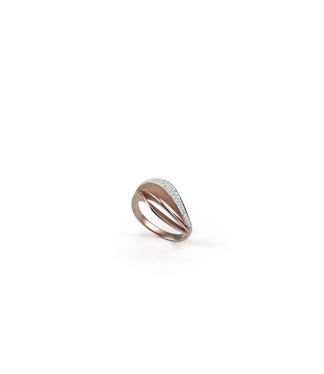Velaa Pavé Series Ring, 18Kt Dia ct. 0.2