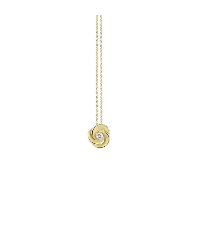 Cammilli Firenze Pendant Desert Rose 18Kt 1 Dia ct. 0.06