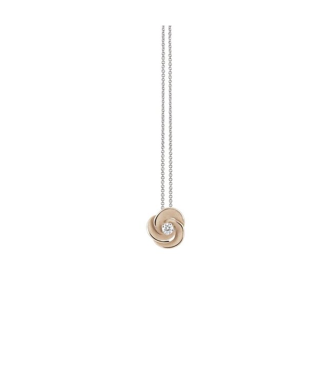 Cammilli Firenze Pendant Desert Rose 18Kt 1 Dia ct. 0.06
