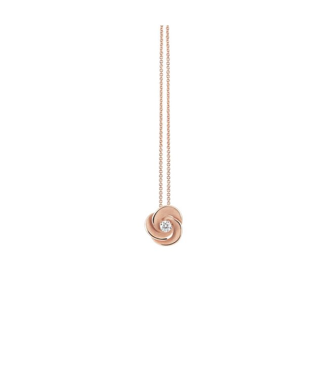 Cammilli Firenze Pendant Desert Rose 18Kt 1 Dia ct. 0.06