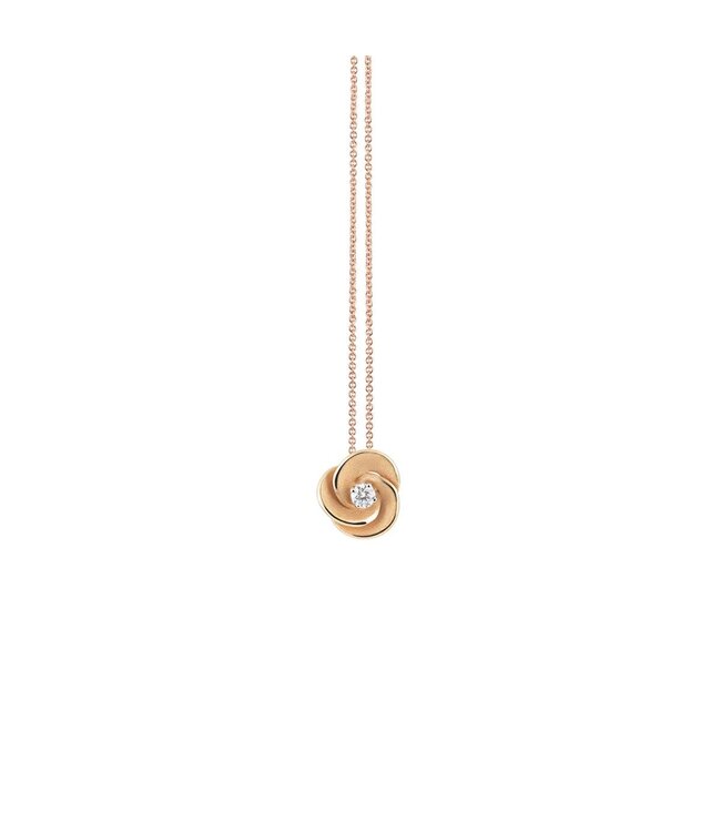 Cammilli Firenze Pendant Desert Rose 18Kt 1 Dia ct. 0.06
