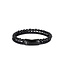 AZE Jewels Combi String Mount Blackmore-Black - bracelet in leather, 316L stainless steel, black, Adventure, Rocks