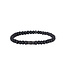 AZE Jewels Mount Blackmore Oval - 6mm - Armband in Edelsteine, Silber, schwarz, Rocks