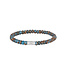 AZE Jewels Aqua Terra Oval - 6mm - armband in edelstenen, zilver, blauw, Rocks
