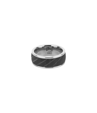 Ring Carbon - Inox