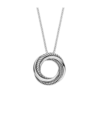 TI SENTO Ketting 34054ZI - Structure Cirkel Ketting