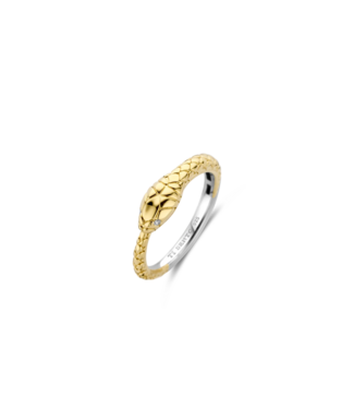 12354SY Ring Zilver Verguld Slang