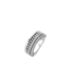 TI SENTO Ring 12418ZI - Zilver platina verguld, Zirconia wit