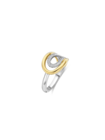 Ti Sento Ring 12408ZY - Zilver verguld, Zirkonia met geel verguld
