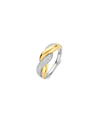 Ring 12370ZY - Twisted Zirkonia Ring