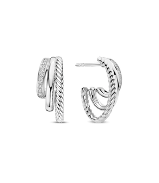 Oorbellen 78068ZI - Zirkonia Structure Oorbellen