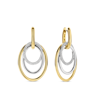 TI SENTO Oorbellen 78067ZY - Layered Structure Hoops