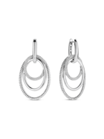 Ti Sento Oorbellen 78067ZI - Layered Structure Hoops