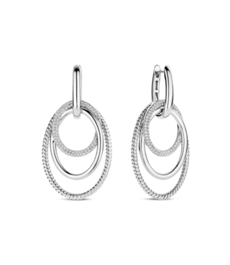 Oorbellen 78067ZI - Layered Structure Hoops
