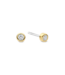 TI SENTO Earrings 78057ZY - Silver plated, Zirconia white yellow gold plated
