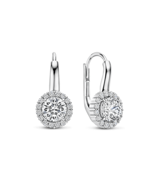 Oorbellen 78056ZI - Classic Zirkonia Hoops Rond