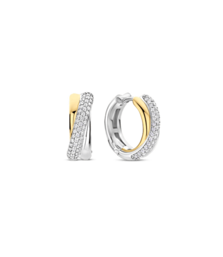 Oorbellen 78012ZY - Zirkonia Crossover Hoops