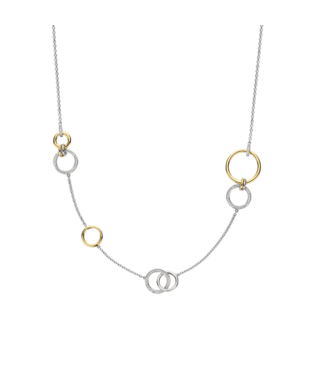Ketting 34099ZY - Connected Cirkel Charm Ketting