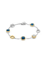Ti Sento Armband 23080DB - Blauwe Cushion Charm Armband