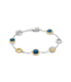 TI SENTO Armband 23080DB - Zilver verguld, Blauw