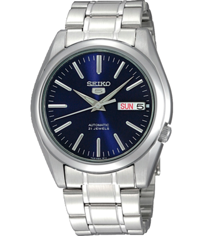 Seiko 5 SNKL43K1 7S26 38 mm Blauw Herenhorloge | Juwelier De Vaa