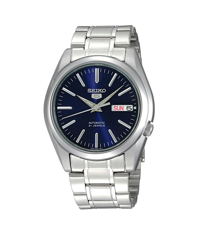 Seiko 5 SNKL43K1 7S26 38 mm Blauw Herenhorloge | Juwelier De Vaa