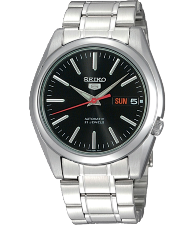 Seiko 5 SNKL45K1 7S26 38 mm Zwart Herenhorloge | Juwelier De Vaa