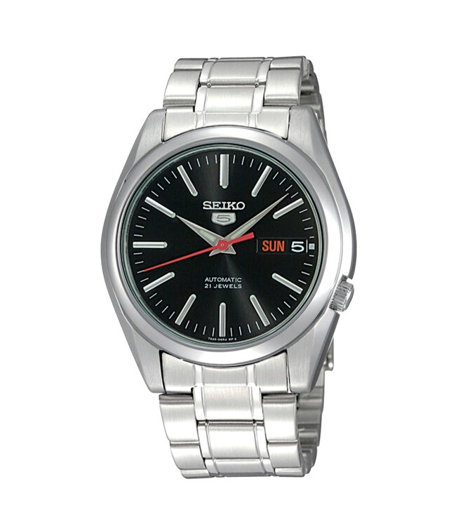 Seiko 5 SNKL45K1 7S26 38 mm Zwart Herenhorloge | Juwelier De Vaa