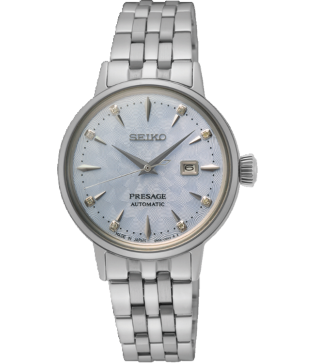 Seiko Presage SRE007J1 Uhr Damen silberfarben 30,3mm