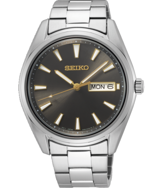Seiko SUR343P1 6N53 40,2 mm Zwart Herenhorloge