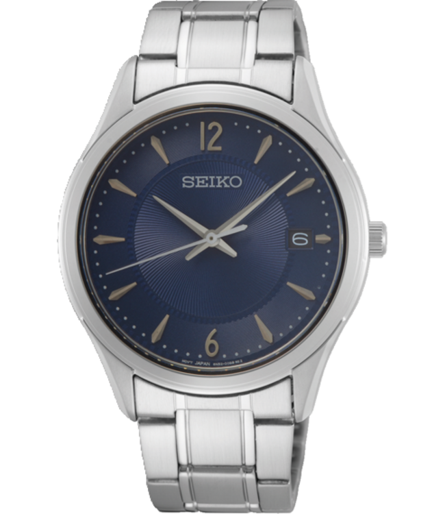 Seiko SUR419P1 Uhr Herren silberfarben 39,4mm
