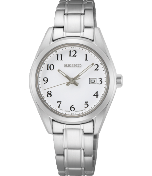 Seiko SUR465P1 Uhr Damen silberfarben 29,8mm