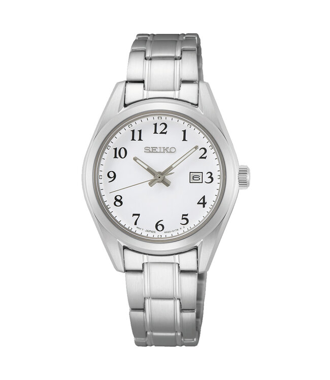 Seiko SUR465P1 Uhr Damen silberfarben 29,8mm