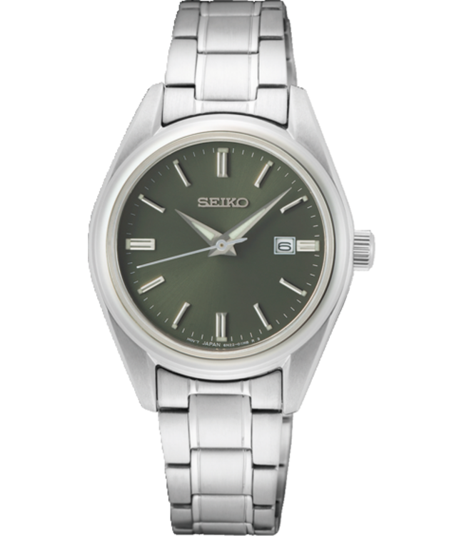 Seiko SUR533P1 Uhr Damen silberfarben 29,8mm