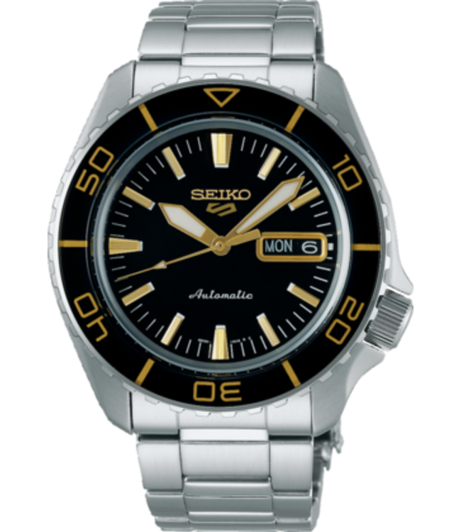 Seiko 5 Sports SRPK99K1 4R36 42,5 mm Bruin Herenhorloge | Juwelier De
