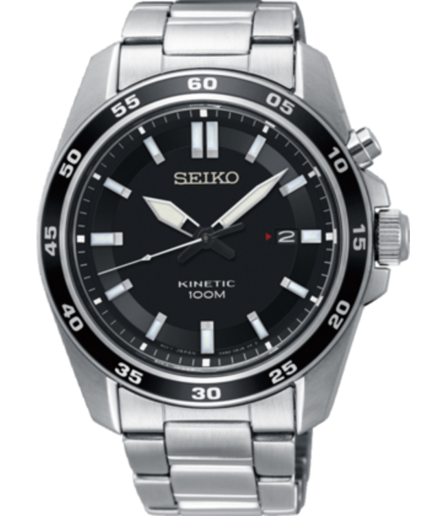Seiko SKA785P1 5M82 42,6 mm Zwart Herenhorloge