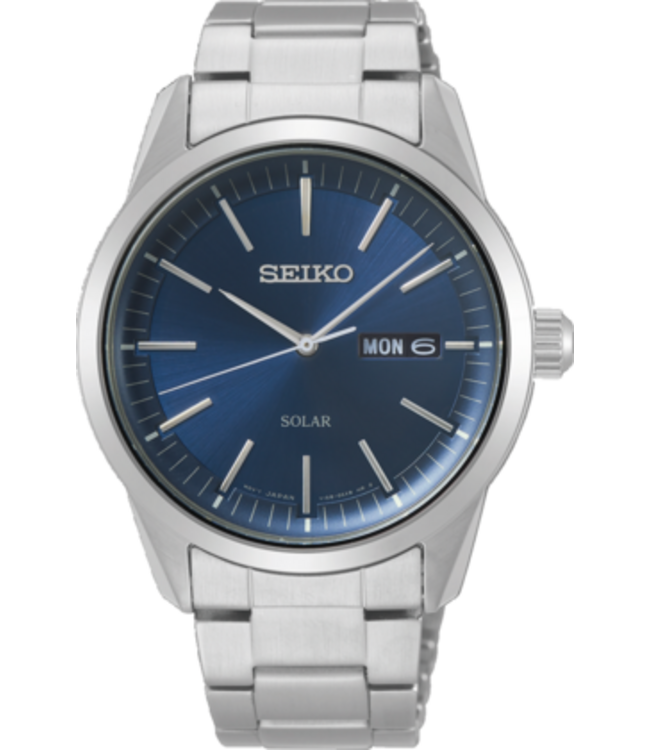 Seiko SNE525P1 V158 40 mm Blauw Herenhorloge
