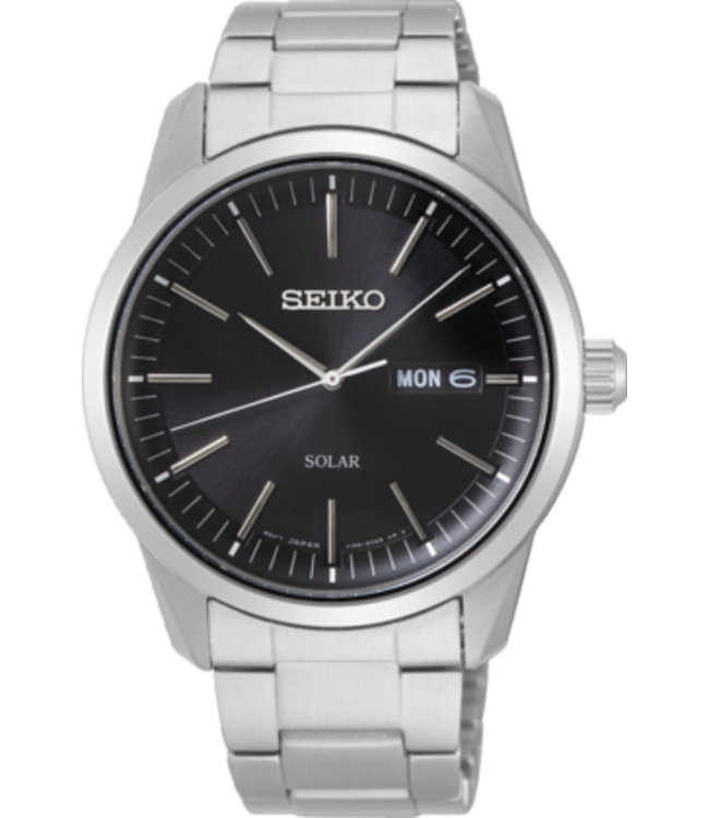 Seiko SNE527P1 V158 40 mm Zwart Herenhorloge