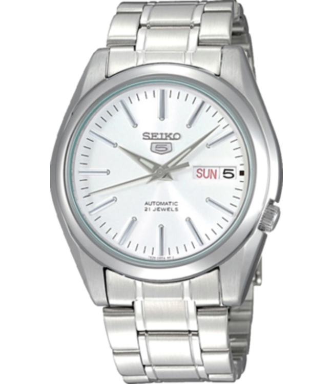 Seiko 5 SNKL41K1 7S26 38 mm Wit Herenhorloge