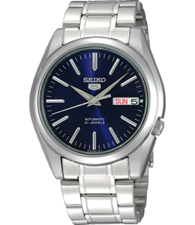 Seiko 5 SNKL43K1 7S26 38 mm Blauw Herenhorloge | Juwelier De Vaa