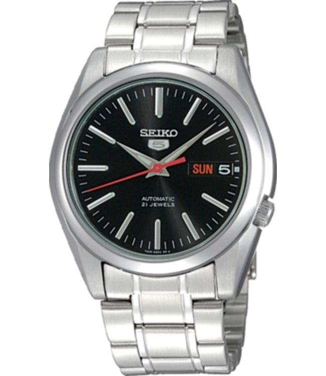 Seiko 5 SNKL45K1 7S26 38 mm Zwart Herenhorloge | Juwelier De Vaa