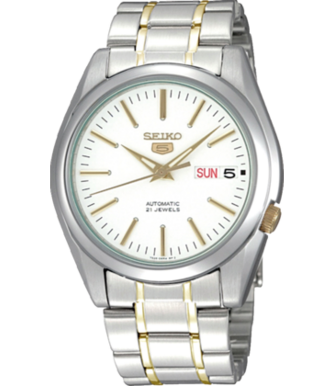 Seiko 5 SNKL47K1 7S26 38 mm Wit Herenhorloge
