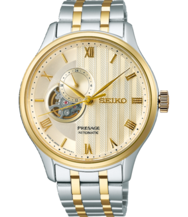 Seiko Presage SSA464J1 4R39 41,8 mm Champagne Herenhorloge | Juwelier